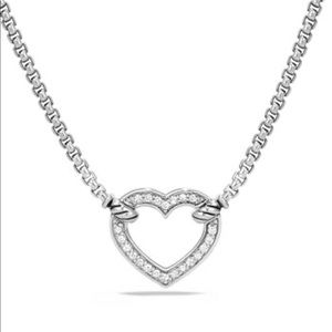 David Yurman Heart Station Pendant Necklace